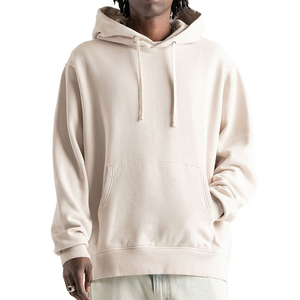 Sweat-shirts à capuche personnalisés en gros, broderie 3D, col à capuche, sweat-shirts unisexes en coton uni, sweat-shirts d'hiver pour hommes - Product Image 5