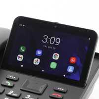 هاتف مكتبي لاسلكي 4G LTE ZT9300 بشاشة 5 بوصة عالية الدقة وذاكرة 3 جيجابايت + 32 جيجابايت، متعدد المهام مع ميزة مكالمات الفيديو للاستخدام المنزلي والمكتبي