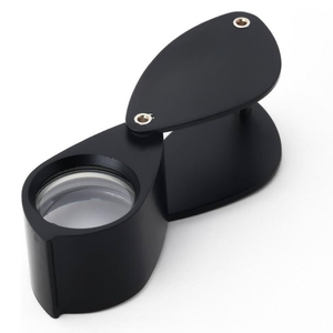 Lupa de Joyero JIPSY Superior Diamond, 21 mm, Cuerpo Completamente de Aluminio, Recubrimiento Negro, Triple, 10X, Plegable, Herramientas de Bolsillo para Joyería - Product Image 2