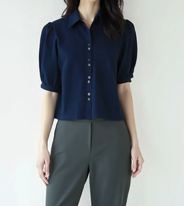 Camisa de mujer OEM ODM para ropa de calle elegante al por mayor, prenda sostenible lavable del fabricante de Vietnam, precio razonable - Product Image 1