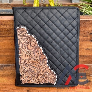 Điều hành dây kéo chủ Dụng cụ Da tài liệu tổ chức chương trình nghị sự/danh mục đầu tư thư mục với notepad & Túi A4 chần thư mục tập tin - Product Image 1