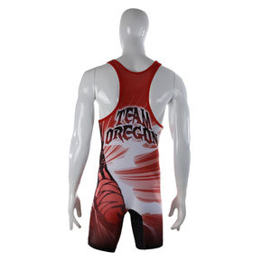 2025 hommes une pièce maillot de corps lutte Singlet respirant sans manches body combinaison lutte vêtements OEM ODM - Product Image 4