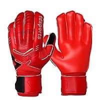 Gants de gardien de but en cuir de qualité supérieure personnalisables coupe personnalisée poignée en latex de football en gros - Product Image 2