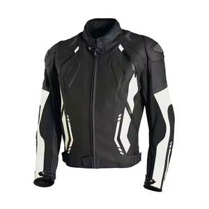 Veste en cuir de course de moto professionnelle pour hommes de haute qualité sur mesure véritable équipement de protection de qualité supérieure respirant CE - Product Image 3