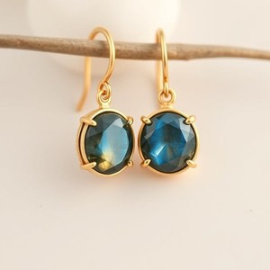 Designer Women <b>Earring</b> Labradorite 925 <b>Solid</b> Sterling <b>Silver</b> Natural Gemstone <b>Earring</b> Handmade Jewelry - Product Image 4