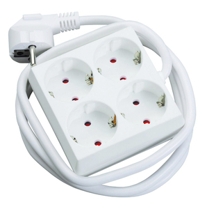 Presa multipla quadrata con 4 prese e cavo da 1,5 metri (GSC 100005021) - Product Image 1