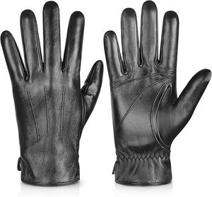 Trendiness unisexe Premium en cuir véritable gants de moto pour hommes gants d'équitation à écran tactile avec conception de protection des articulations - Product Image 4