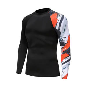 Manga corta gráfico completo Grappling recortado gimnasio natación lucha Jujitsu Etiqueta Privada Rash Guard jiu jitsu kimono - Product Image 2