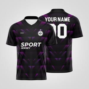 Hot Trend 100% poliéster personalizado fútbol Jersey sublimación impresión ligero secado rápido diseño ecológico para hombres desgaste - Product Image 5