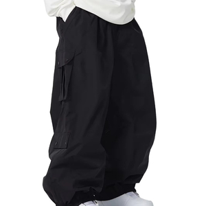 Pantalones de chándal holgados nuevos y elegantes de alta calidad al por mayor, pantalones de chándal de cintura alta con cordón de pierna ancha para hombre, pantalones de chándal de gran tamaño con diseños personalizados - Product Image 1