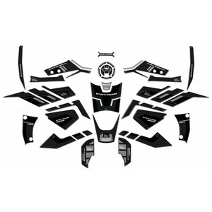 Autocollants 3D personnalisés pour Suzuki V-STROM 1050, kit d'autocollants pour moto en argent élégant, pour un attrait décoratif - Product Image 1