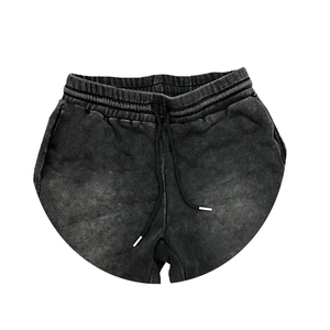 OEM 2024 Men's Acid Wash Shorts Custom Design with Solid Pattern Best Wholesale Price Casual Wear for Adults Top Selling - Product Image 2
