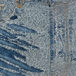 Pantalones cortos de mezclilla destruidos delgados para hombre con estilo, rendimiento de alta calidad, luz antiarrugas para verano, ropa de calle, cinturón hecho en Pakistán - Product Image 5