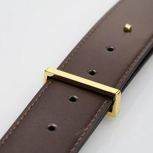 Cinturones para hombre, cinturón con hebilla de letras de aleación de negocios, cinturón informal de cuero genuino, moda de alta calidad, cintura masculina de piel de vaca de 3,8 cm - Product Image 3