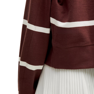 Sudaderas y sudaderas con capucha a rayas de cuello redondo y manga larga para mujer, personalizables al por mayor, de ajuste clásico - Product Image 5