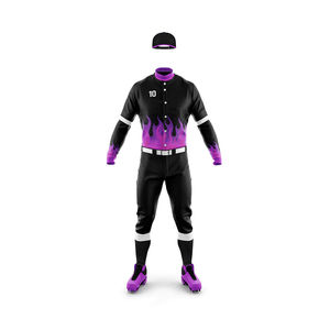 Uniformes de Béisbol de Poliéster 100%, Personalizables con Logotipo, Ropa Deportiva Unisex, Servicio OEM, Secado Rápido, Absorbe la Humedad - Product Image 2