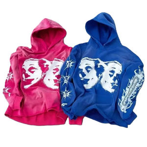 Pull à capuche surdimensionné en molleton d'hiver 100% coton de haute qualité unisexe Style délavé au soleil Tendance Logo personnalisé Impression DTG - Product Image 1