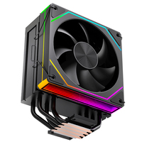 Refroidisseur d'air pour CPU XINMAI OEM ODM, 4 caloducs, ventilateur PWM 120 mm, affichage numérique ARGB, logo personnalisé, refroidisseur PC pour la vente en gros