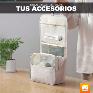Borsa per Cosmetici e Articoli da Toeletta, Organizer da Viaggio Portatile, Forma Rettangolare, Design in Tessuto Liscio - Colori Assortiti 8-8.9 pollici - Product Image 5