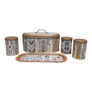 Ensemble de 5 ustensiles en métal pour pain et épices Evle African Rhythm Collection - Product Image 1