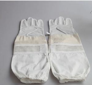 ถุงมือเลี้ยงผึ้งหนังแพะ ถุงมือป้องกันพร้อมข้อมือผ้าใบกันลื่นสำหรับรังผึ้งและผู้เลี้ยงผึ้ง - Product Image 5