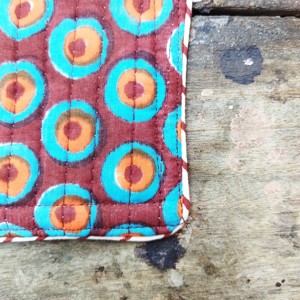 Posavasos de Tela con Diseño Personalizado, Estampado en Bloque, con Acolchado de Algodón, Borde Cosido, Accesorios de Lino para Mesa de Té y Café - Product Image 5