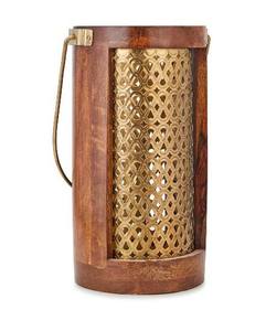 Lanterne décorative en métal avec panneaux en verre clair pour centre de table de mariage ou de jardin et éclairage d'appoint - Product Image 4