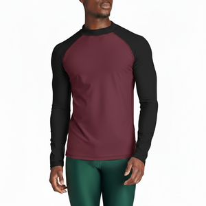 Protector de erupción con gráficos sublimados y mangas de contraste diseñadas para entrenamiento de agarre MMA BJJ y entrenamientos de artes marciales - Product Image 6