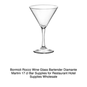 Copa de Vino Bormioli Rocco Bartender Diamante Martini 17 cl, Artículos de Bar para Restaurantes, Suministros para Hoteles, Venta al por Mayor - Product Image 2