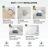 Panneaux d'accès au plafond en aluminium en gros, grilles de ventilation murales encastrées en métal, adaptés aux bâtiments commerciaux/résidentiels et aux hôpitaux