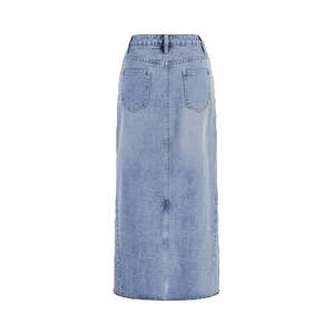 Venta al por Mayor de Faldas Largas Vaqueras de Nuevo Diseño 2025 para Mujer y Falda Larga Informal de Cintura Alta para Chicas, en Oferta, Servicio OEM - Product Image 2