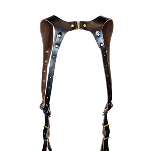 Ceinture de caméra en cuir véritable durable et à la mode bandoulière confortable de taille réglable pour le transport professionnel d'appareil photo - Product Image 3