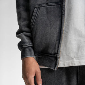 Sweat à capuche oversize unisexe personnalisé 2025, style streetwear, qualité tendance, manches longues, hiver, 100% coton, brodé - Product Image 3