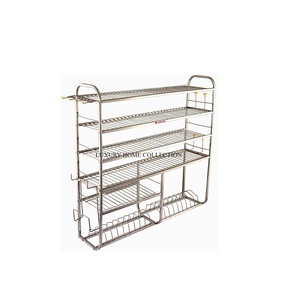 Freestanding Metal <b>Kitchen</b> <b>Racks</b> with Durable Construction Perfect for Heavy Appliances and Large <b>Utensils</b> Sale Rate - Product Image 1