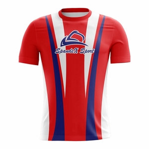Camisetas de Fútbol Personalizadas 100% Poliéster Ecológicas Ligeras con Cuello en V - Uniformes de Equipo Impresos Transpirables de Manga Corta - Product Image 5