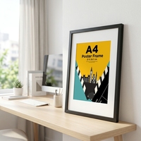 Cadre photo rectangulaire créatif et écologique en bois avec verre acrylique incassable, fixation murale – Meilleures ventes