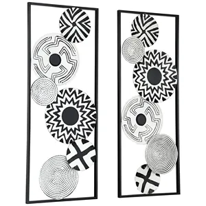 Decoración artística de panel de pared de hierro con diseño único para interiores de hoteles y restaurantes disponible a precio mayorista - Product Image 5