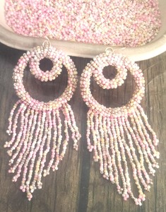 Pendientes colgantes de aro de bola de ratán bohemio de rafia, pendientes de gota envueltos de mimbre de paja trenzada hecha a mano, pendientes de playa de verano, joyería - Product Image 6