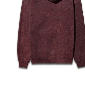 Taille adulte fait avec l'hiver chaud hommes lavage à l'acide à capuche/basiques, coton mélangé manches longues léger hommes lavage à l'acide à capuche - Product Image 4