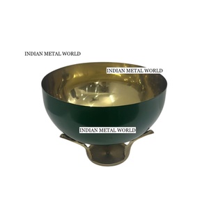 Fabuleux Design Table Bol Décoratif Fabriqué À La Main En Métal Antique Finition Or Chocolat Bol Par Indian Metal World - Product Image 5