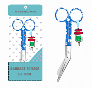 Logo personnalisé mignon imprimé traumatologie cisailles seringue charme avec emballage par al mida - Product Image 6