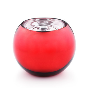 VBW0008RD - Metallic Red <b>Bubble</b> Bowl <b>Vase</b> - 8" - Product Image 1