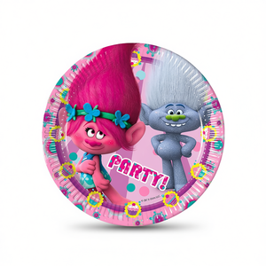 Platos Desechables Trolls de 19.5 cm, Tema de Fiesta, Paquete de 6 Piezas - Product Image 2