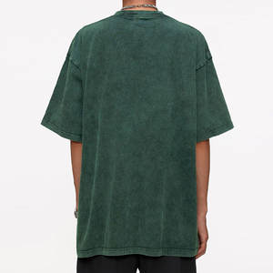 Men's Drop Shoulder T-Shirt Washed Cotton Breathable & Soft Fashion Fit Streetwear Style - Product Image 2