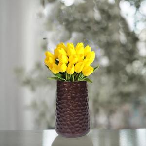 แจกันดอกไม้เหล็กสำหรับตกแต่งภายในชายฝั่งทะเลแบบทันสมัยสินค้ามาใหม่ตกแต่งชายหาดร่วมสมัยแจกันโลหะตั้งโต๊ะ - Product Image 5