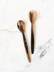 Ensemble de couverts de luxe en corne de buffle, cuillères et fourchettes à caviar, vaisselle de luxe en corne de buffle pour votre table de cuisine - Product Image 2