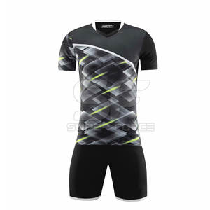 Conjunto de uniforme de equipo de fútbol, camiseta y pantalones cortos de fútbol con logotipo personalizado para partidos de entrenamiento, uniforme de fútbol de alta calidad para hombres - Product Image 1
