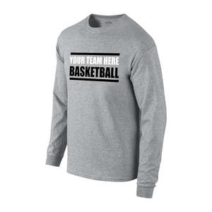 Camiseta de baloncesto personalizada para adultos, prenda de vestir, de manga larga, con logotipo y nombre de equipo, Unisex, OEM, venta al por mayor - Product Image 3