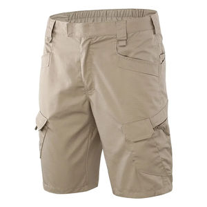 Nouveautés d'été : Shorts cargo unis pour hommes, multi-poches, en coton, décontractés, taille mi-haute, séchage rapide, anti-UV, très demandés - Product Image 1