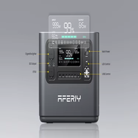 Station portable AFERIY AF-P110-D 960Wh à onde sinusoïdale pure, compatible avec les panneaux solaires, pour système de stockage d'énergie de batterie de vélo électrique